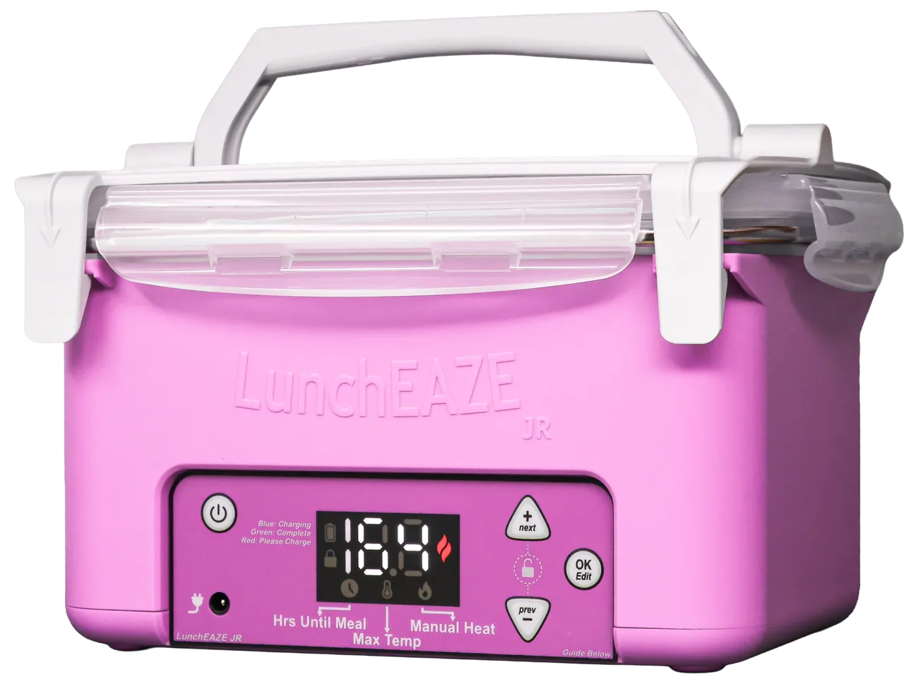 LunchEAZE Junior kids' self-heating lunchbox in pink